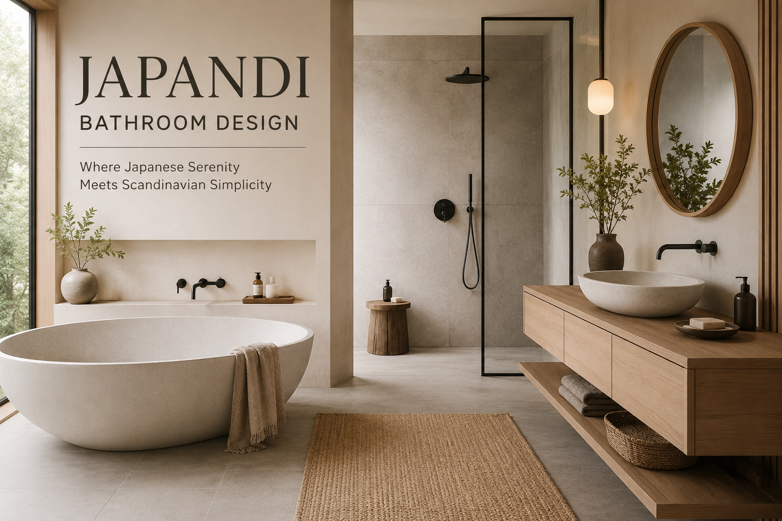 Japandi Bathroom Design: Where Japanese Serenity Meets Scandinavian Simplicity