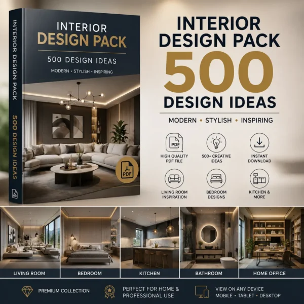Interior Design Pack – 500 Design Ideas PDF